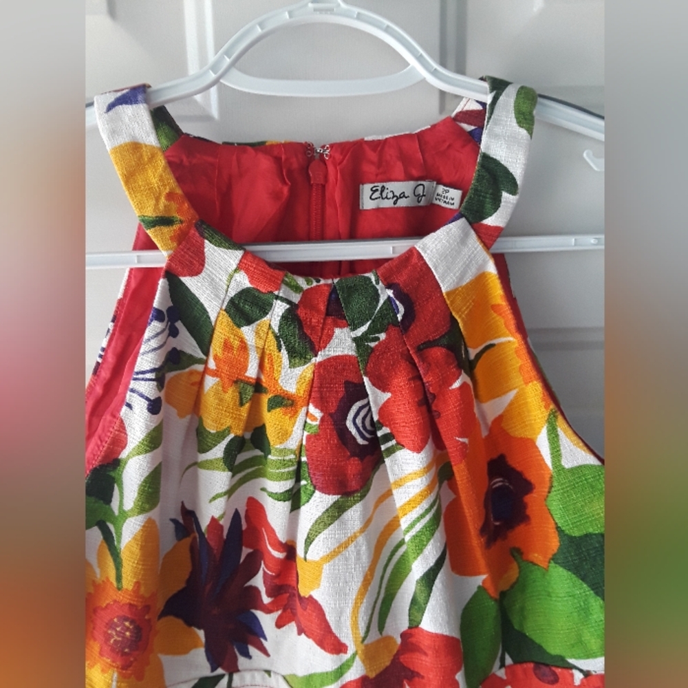 Eliza J. Floral Halter Dress - Picture 2 of 5